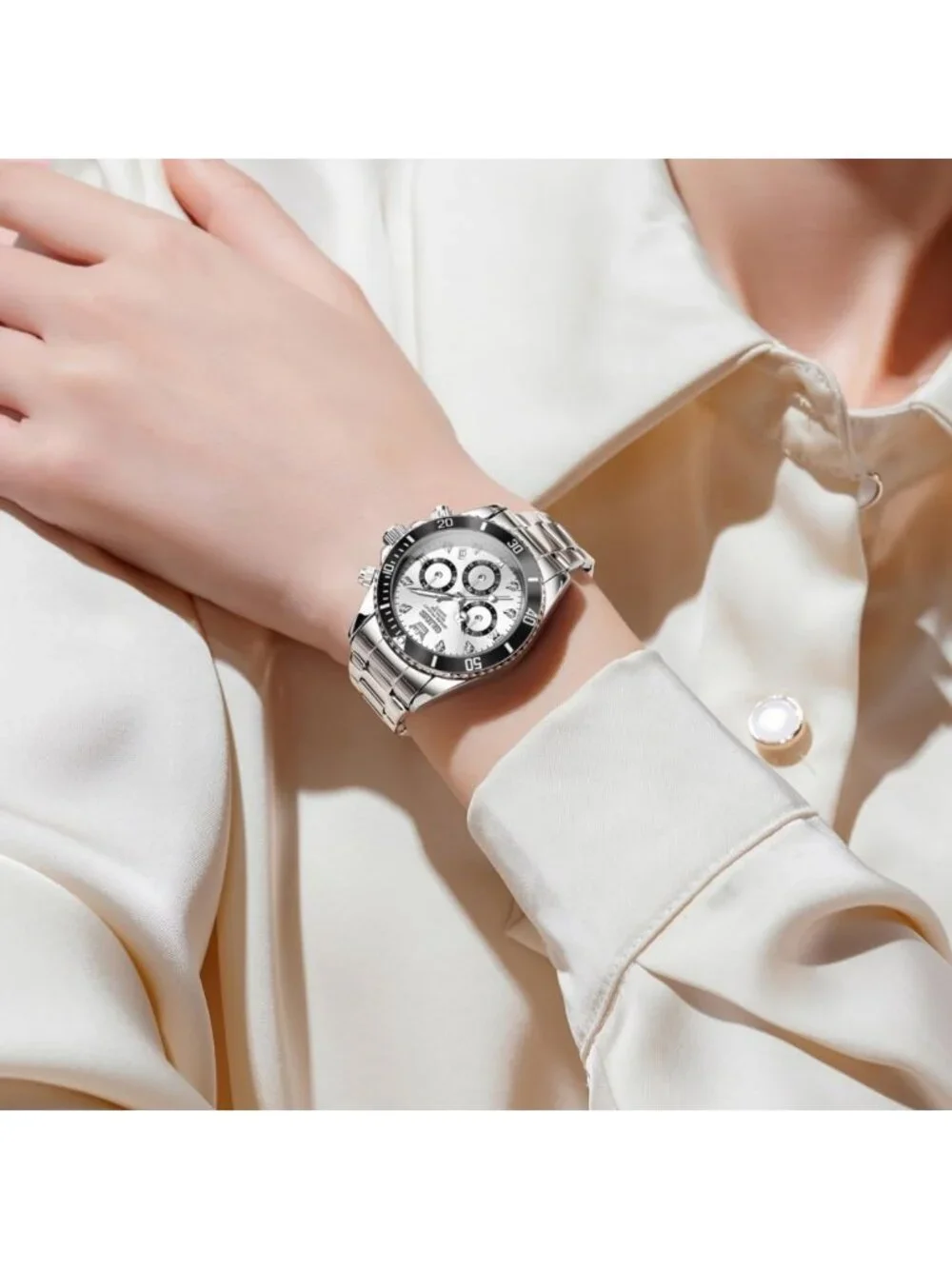 Stylish Women's Diamond Dress Watch - Analog Quartz, Waterproof, Luminous